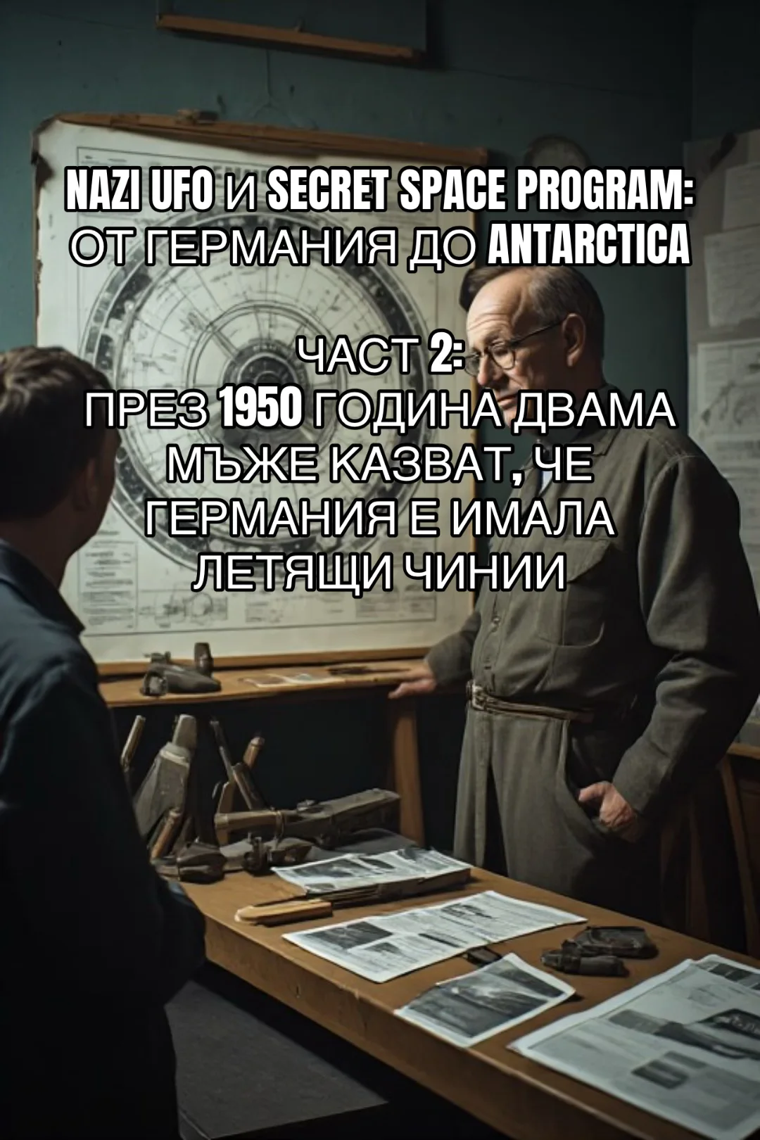 ПРЕЗ 1950 ГОДИНА ДВАМА МЪЖЕ КАЗВАТ, ЧЕ ГЕРМАНИЯ Е ИМАЛА ЛЕТЯЩИ ЧИНИИ