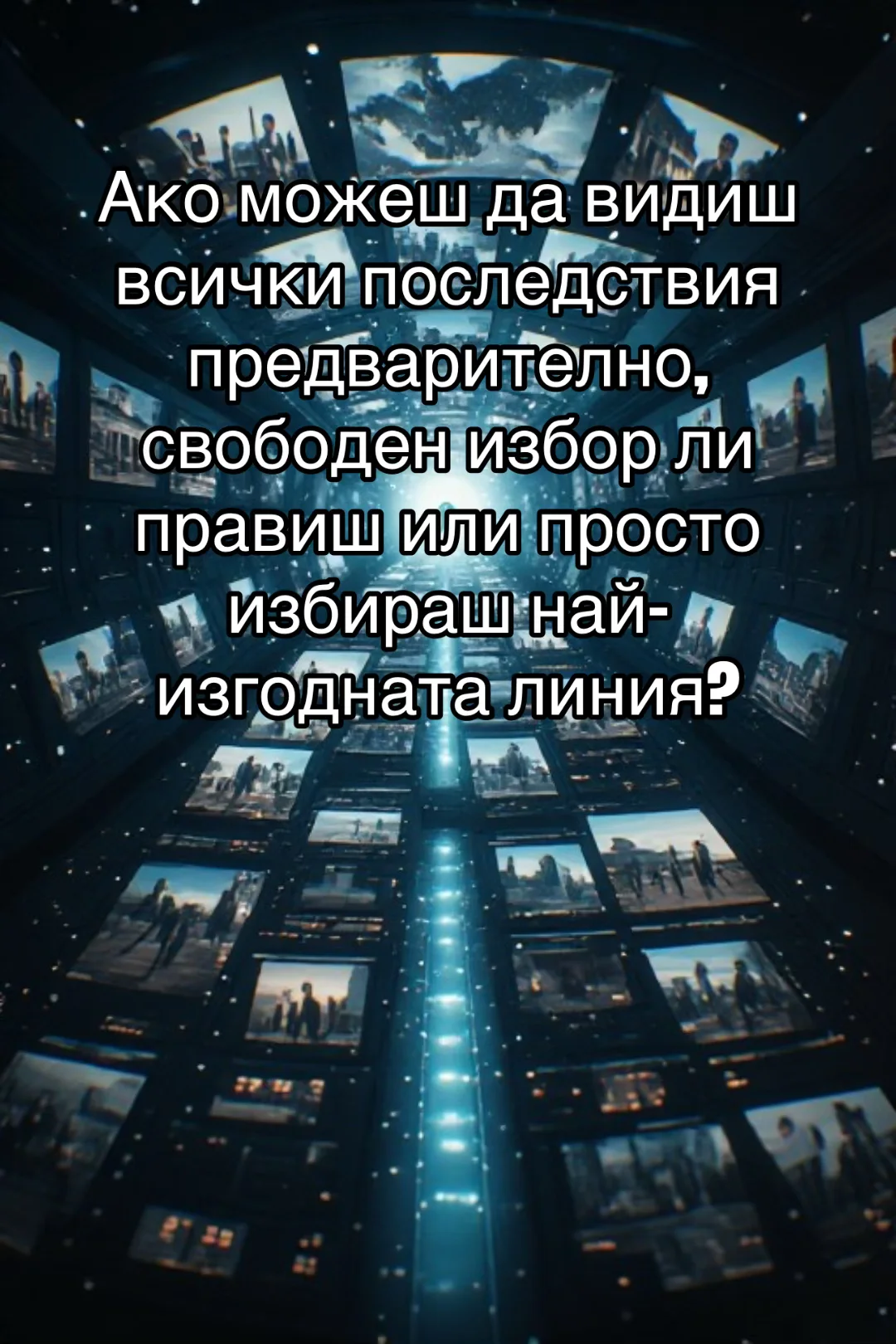 БЪДЕЩЕТО СЕ РАЗДЕЛЯ ПРИ ВСЯКО РЕШЕНИЕ